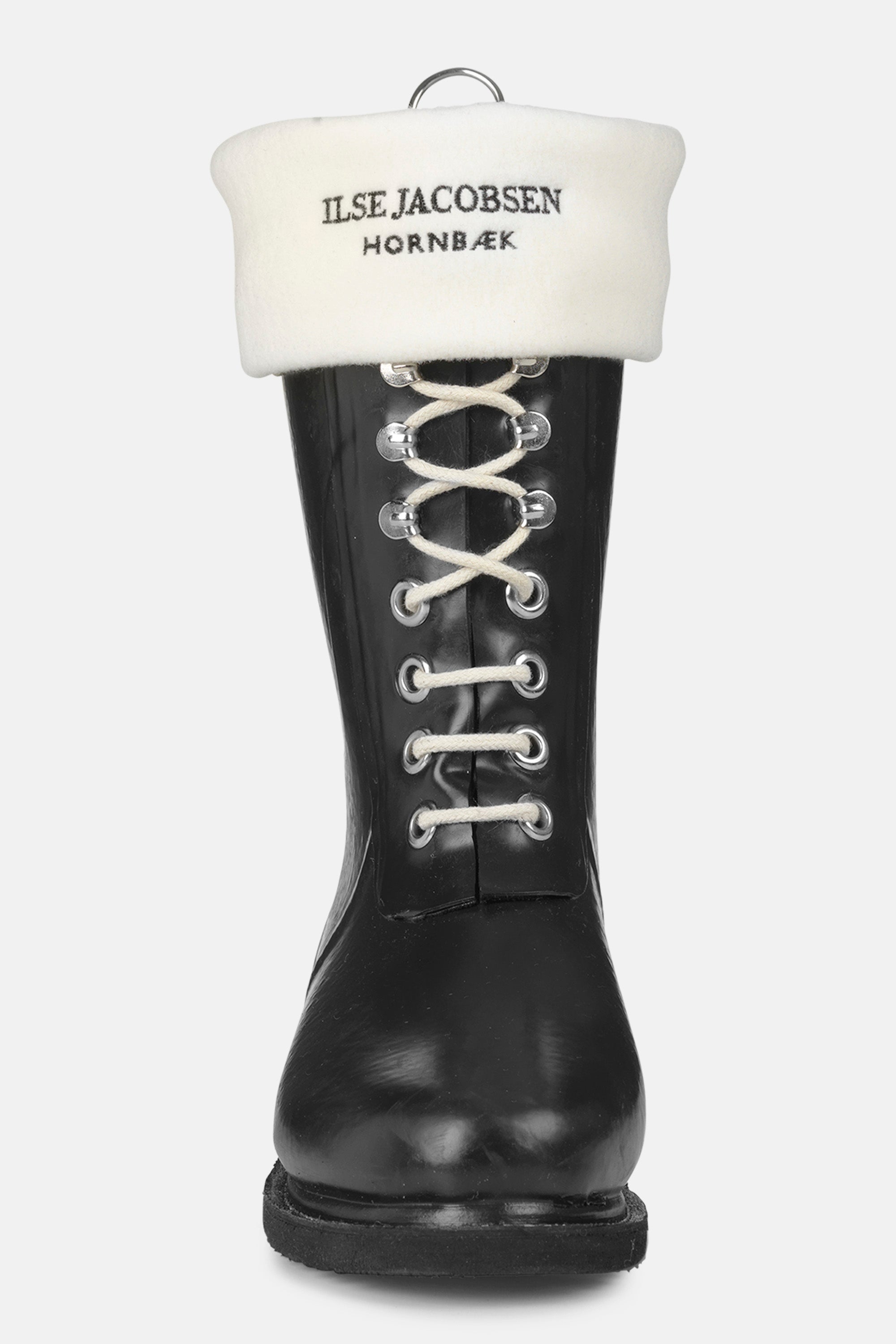 Ilse Jacobsen Hornbæk Footwear Gefütterte Socken Für RUB15 Halbhohe Gummistiefel Scarf 120001 Creme Black